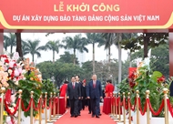 Party leader attends groundbreaking of Communist Party of Vietnam Museum